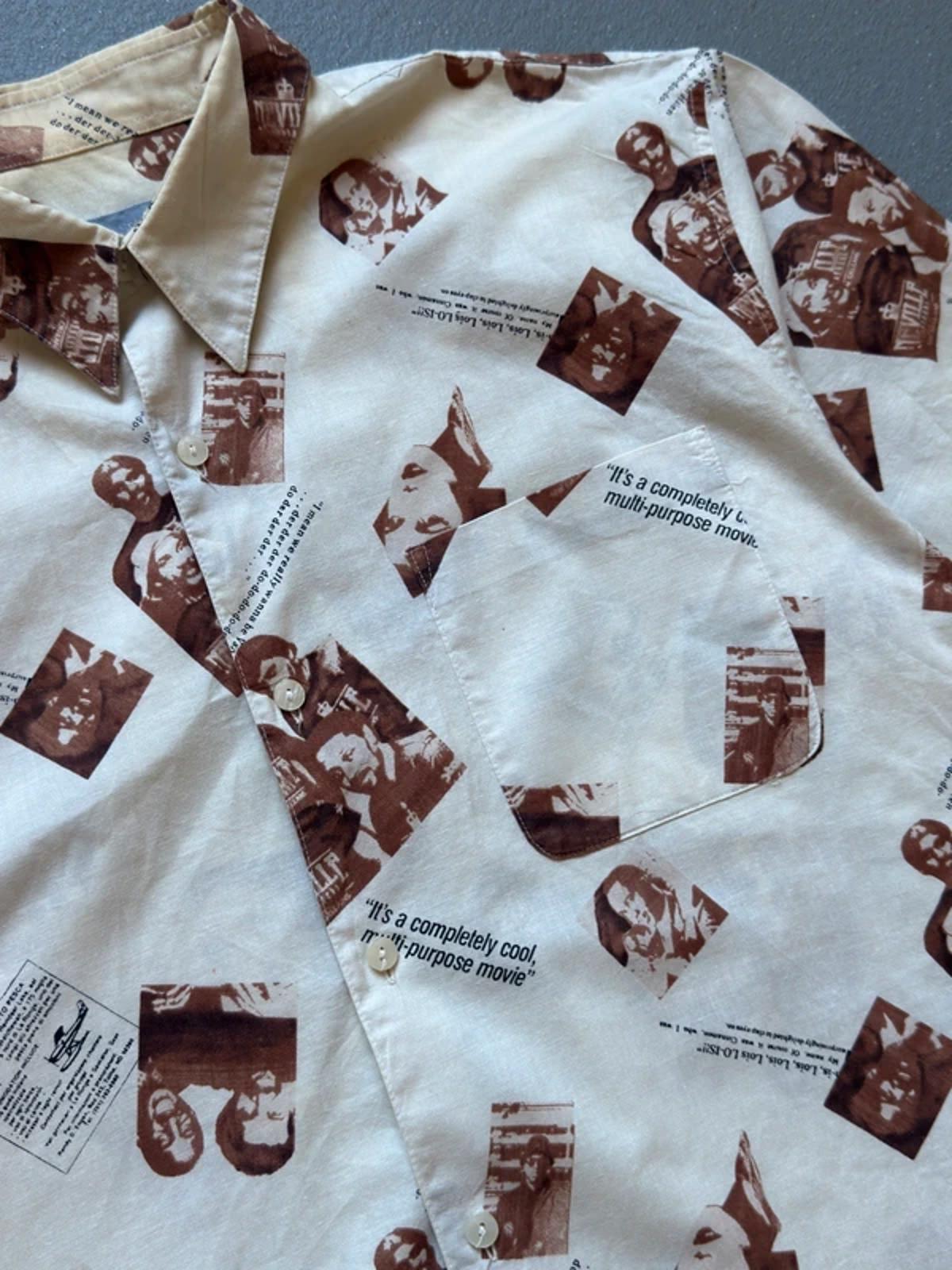 Vintage 80s Photo Print Shirt XL