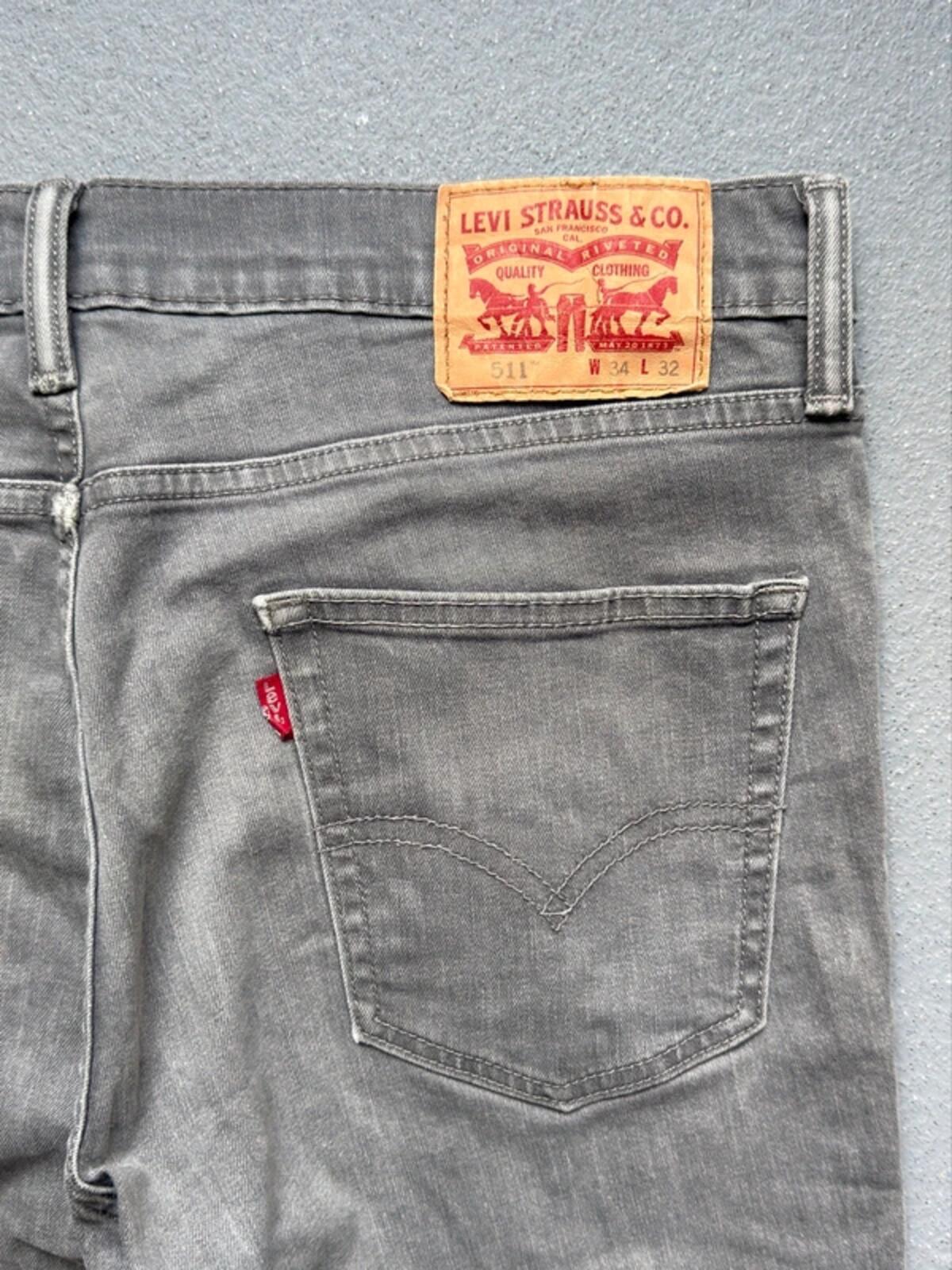 Levi’s 501 Grey Jeans 34 x 32