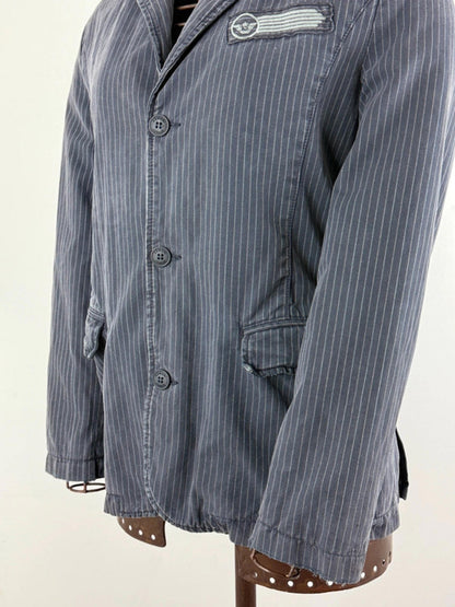 Armani Pinstripe Blazer Jacket Medium Ladies