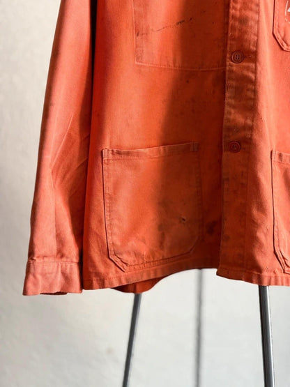 Vintage Orange French Euro Work Jacket XL