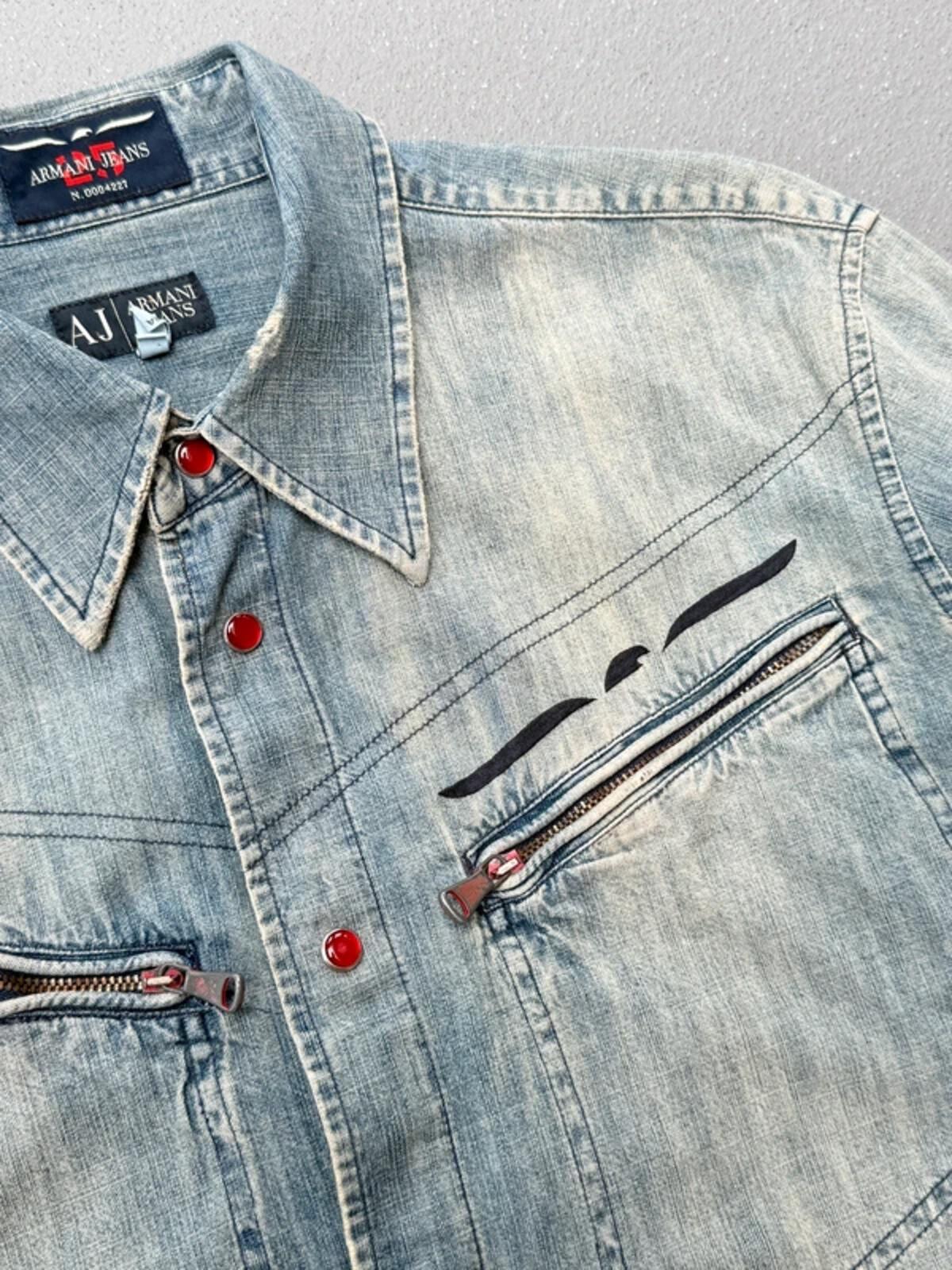 Armani 2000s Denim Shirt Large