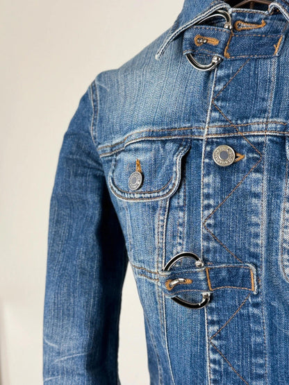 Dolce & Gabbana Y2K Clasp Denim Jacket Size 8