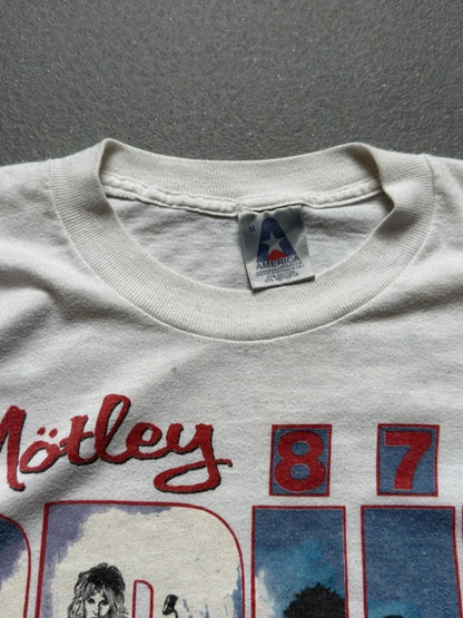 80s Motley Crue Girls Girls Girls Tour ‘87 T Shirt Medium