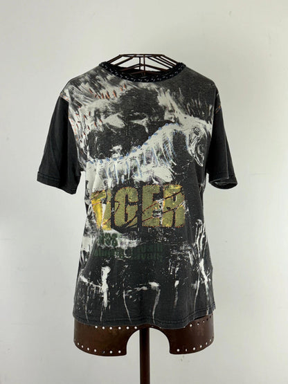 Roberto Cavalli Tiger Print T Shirt XL Ladies