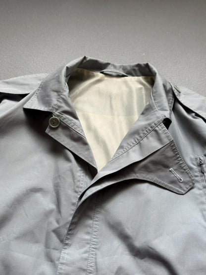 Vintage 1980s Sports Bomber Jacket XL Grey Utlility