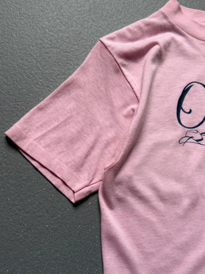 Vintage Single Stitch 80s Pink Omaha Tee Ladies Medium