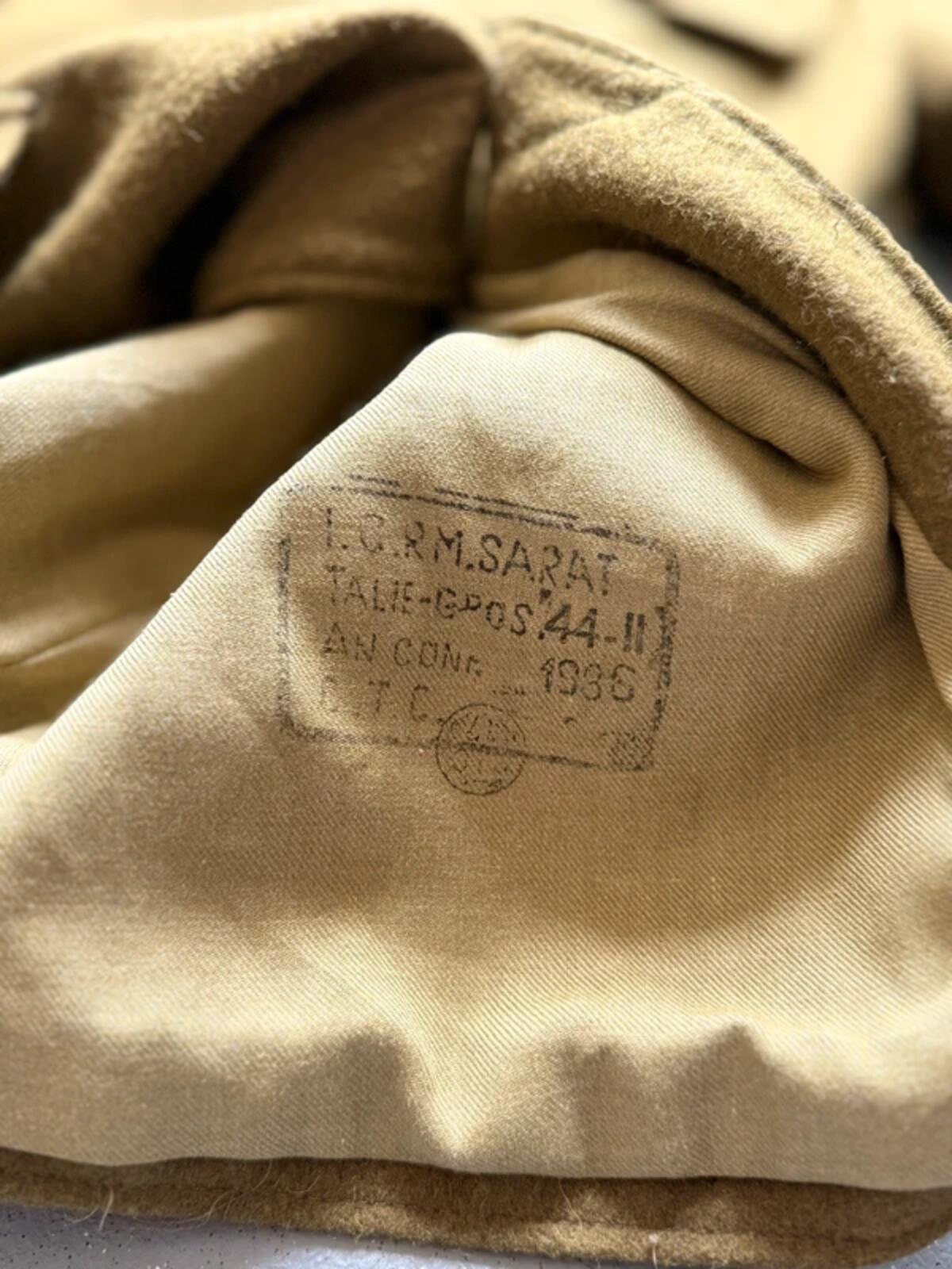 1980s Vintage Romanian Military Wool Jacket Small