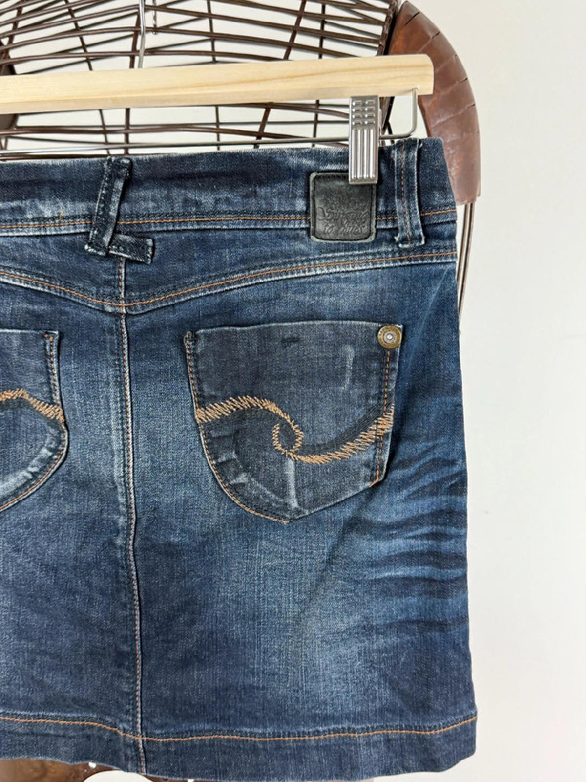 Denim Mini Skirt Y2K Size 8