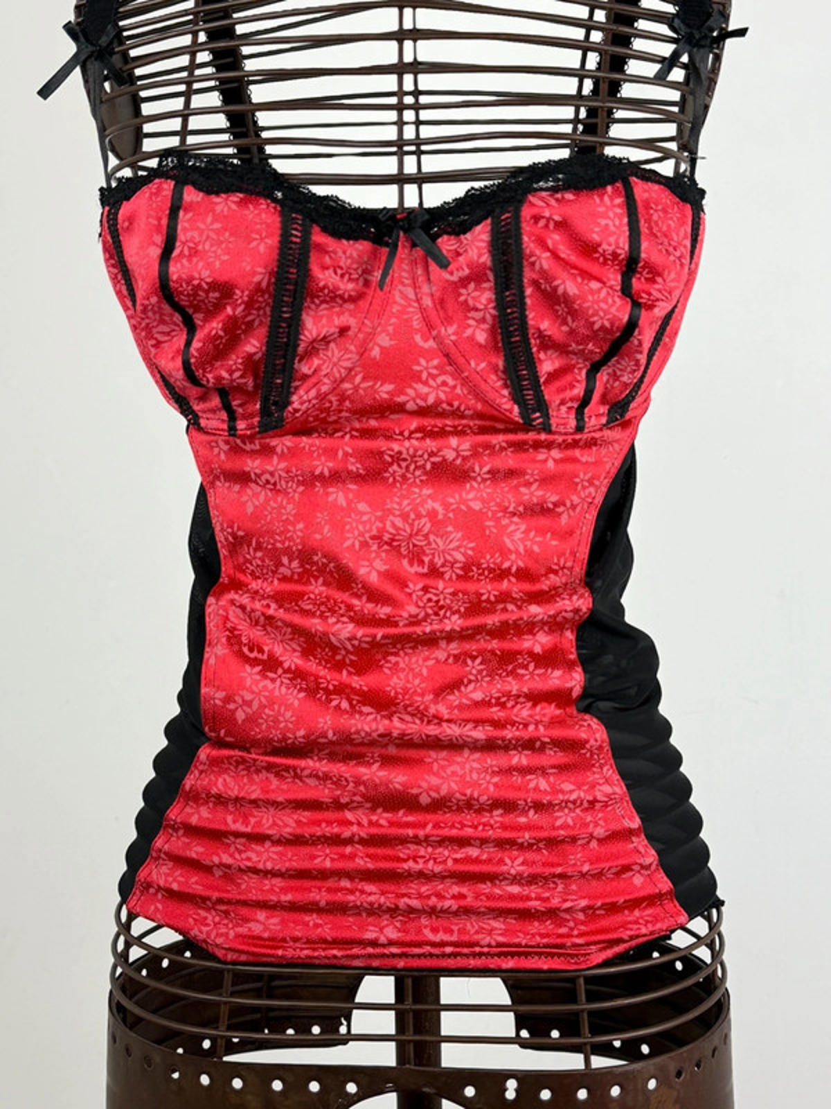 Y2K Camo Corset Top Large