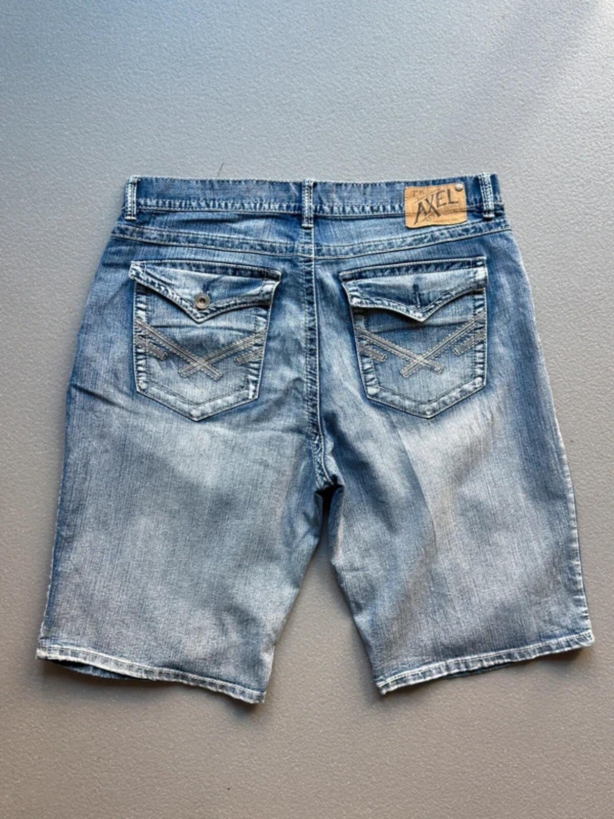 Y2K Baggy Axel Denim Shorts 38”