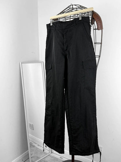 Y2K Baggy Cargo Nylon Trousers Size 10