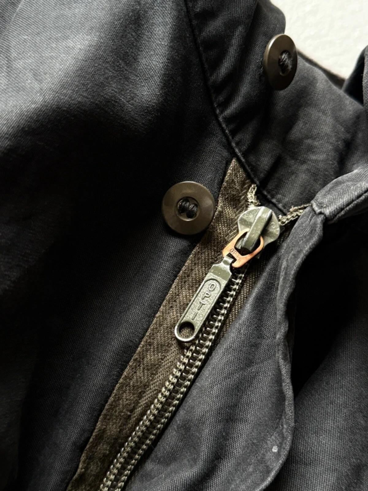 80s Black German Military Parka Large