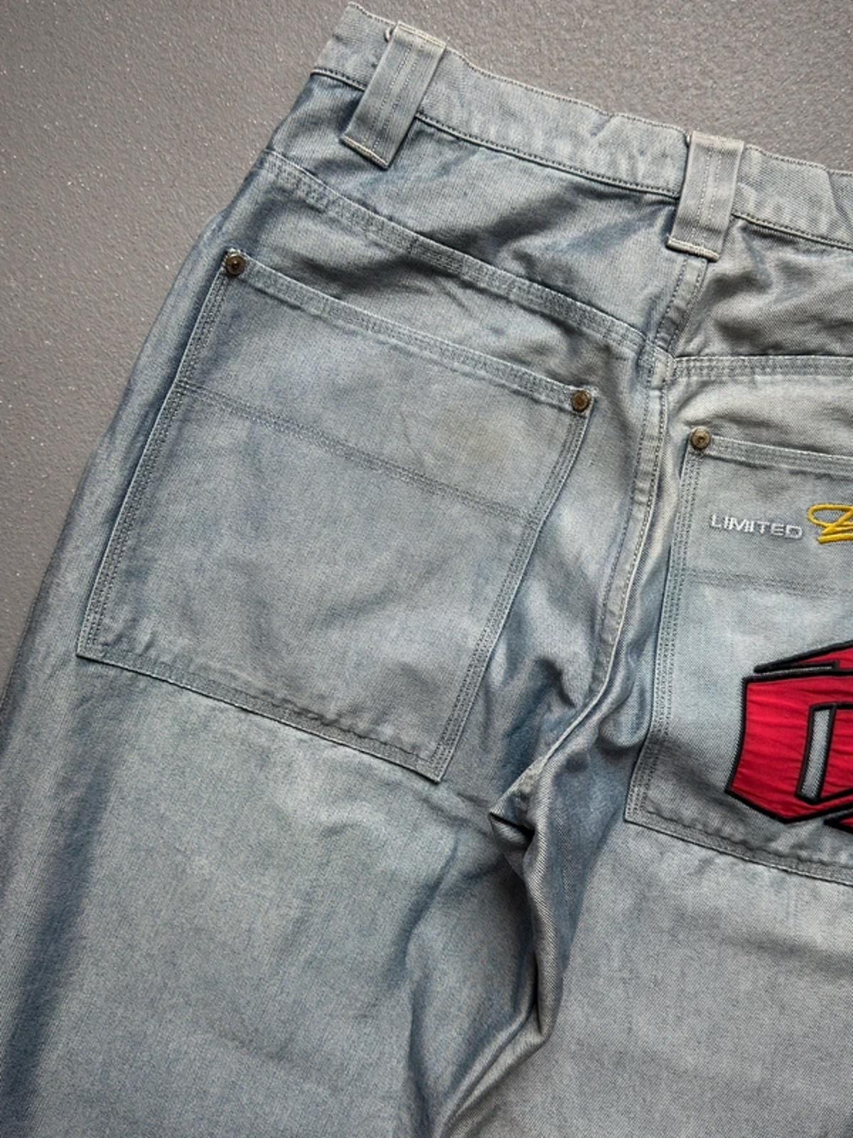 Y2K Baggy Hip Hop Shiny Jeans 33”