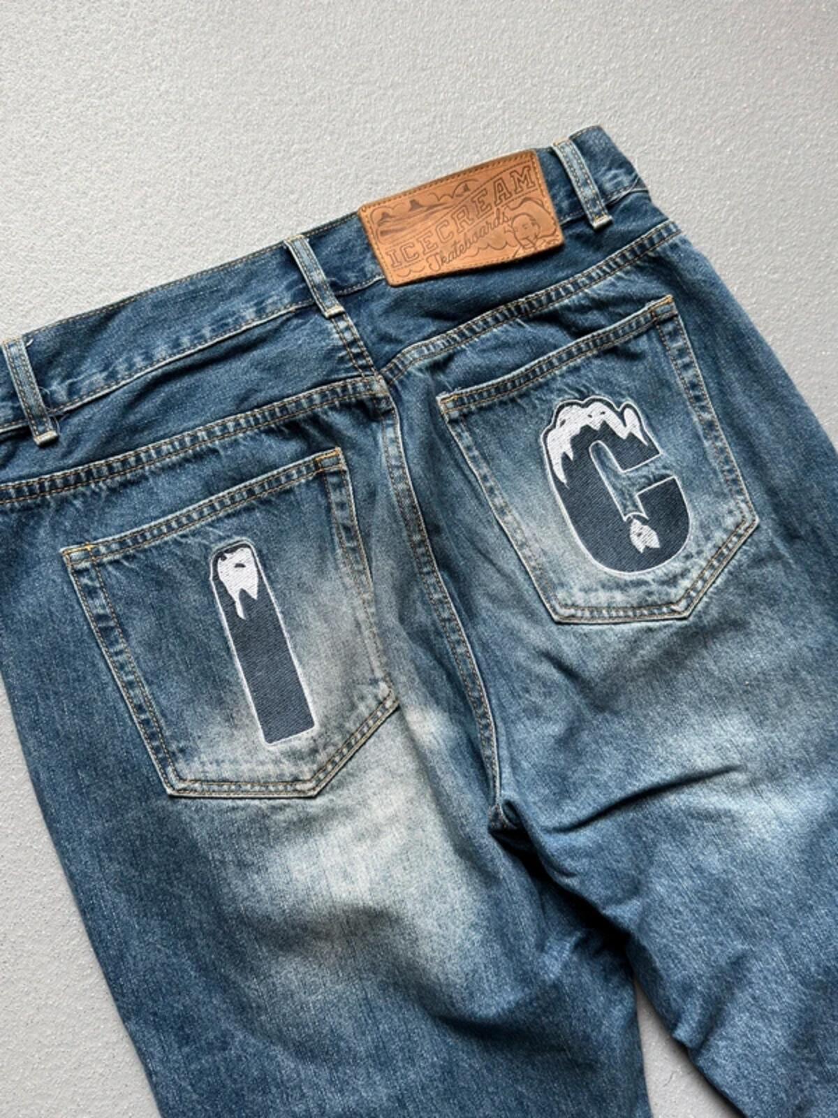 BBC Ice Cream Running Dog Jeans 32”