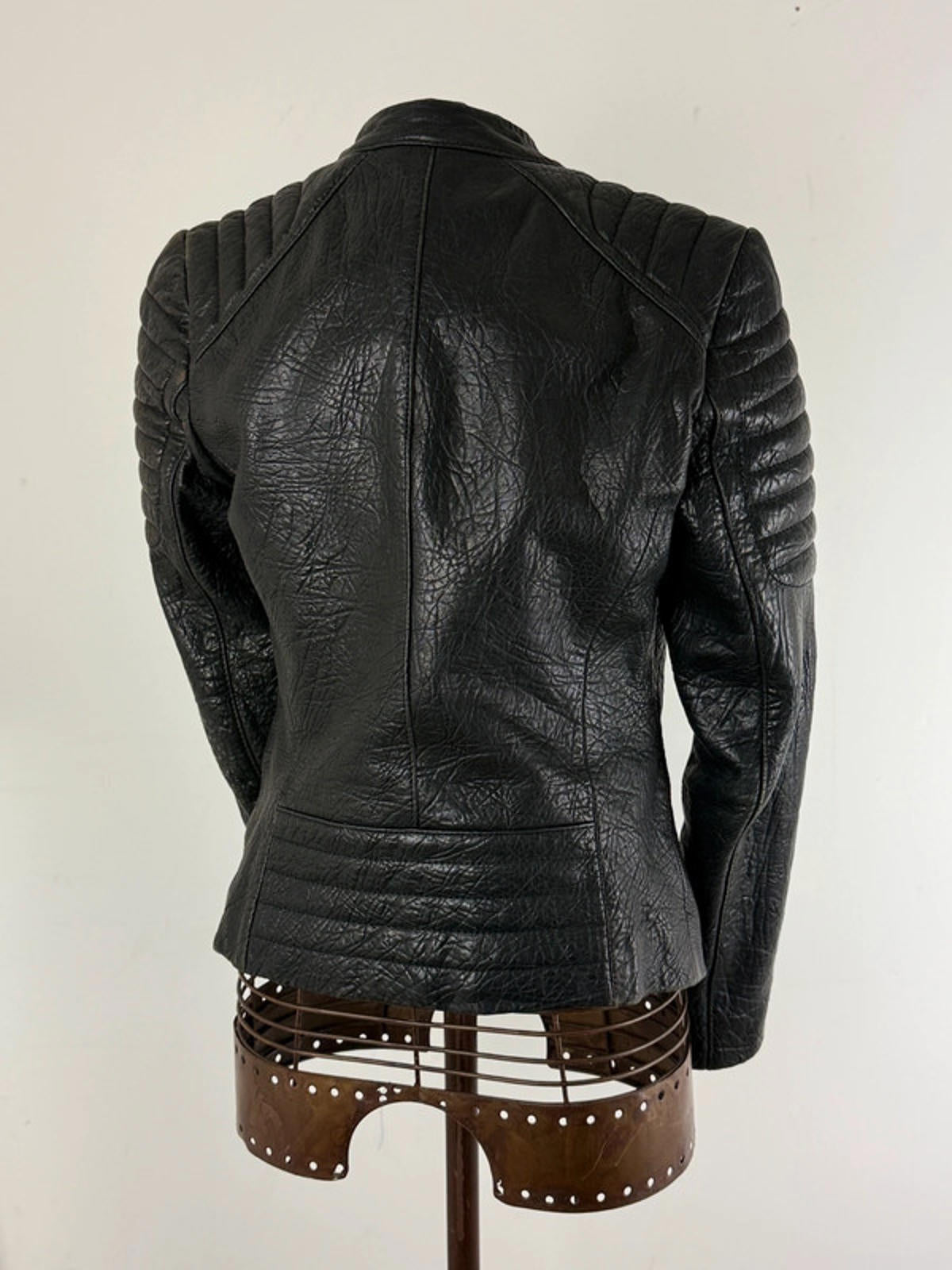 All Saints Marin Biker Ladies Leather Jacket 10