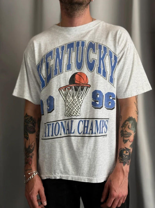 Vintage Single Stitch Kentucky Basketball T Shirt Large