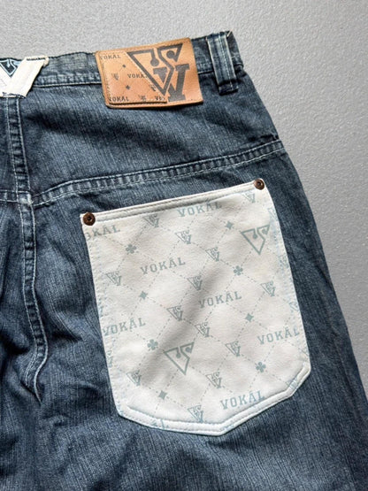 Vokal Baggy Hip Hop Jeans 34” Y2K