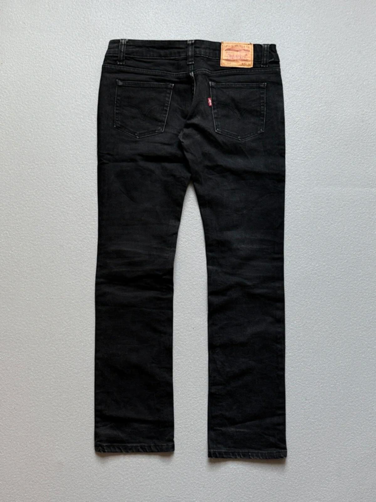 Levi’s 557 Low Rise Bootcut Black Ladies Jeans 30”