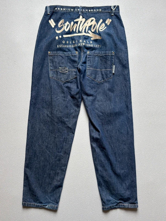 Southpole Y2K Baggy Carpenter Jeans 34”
