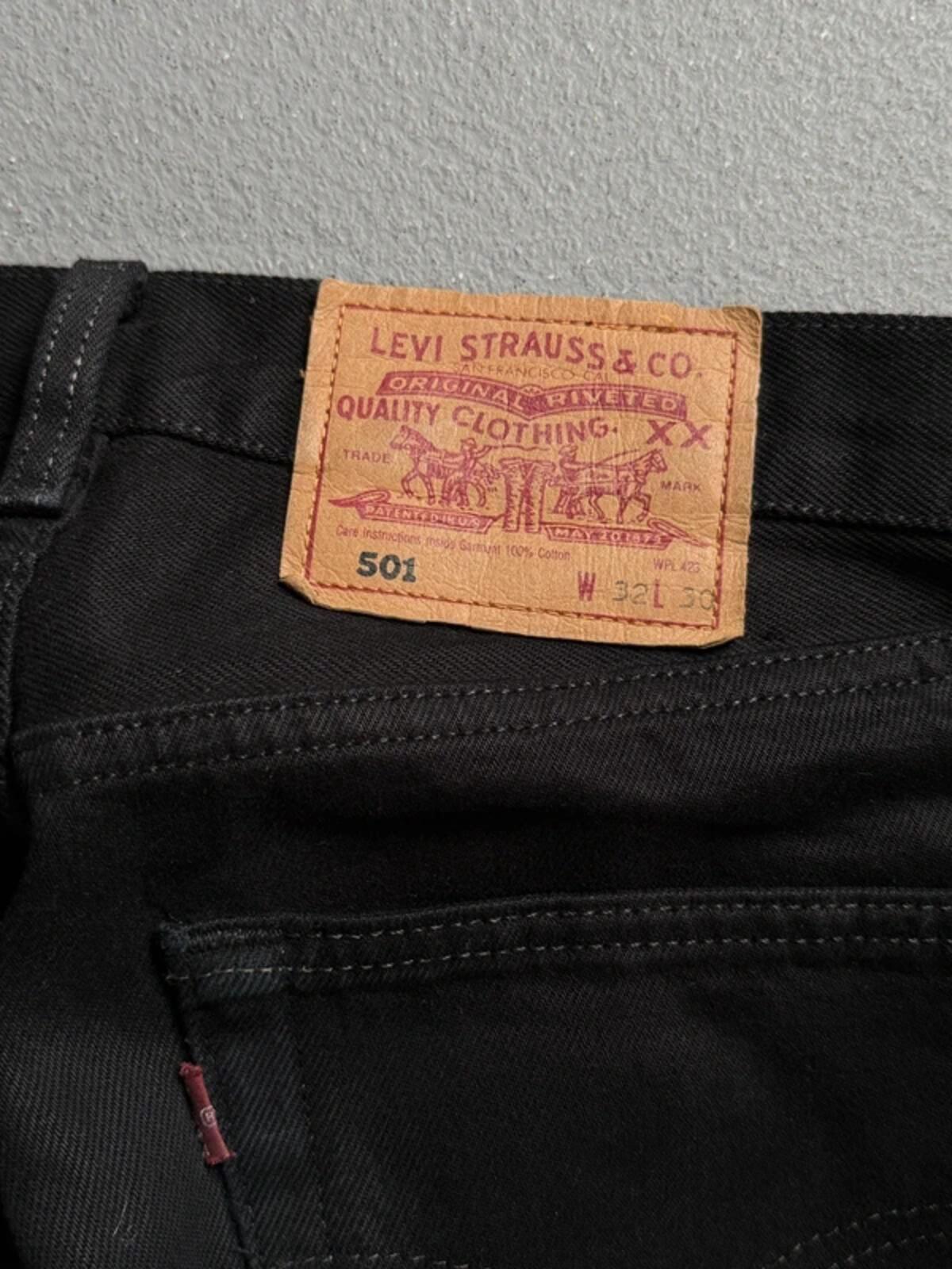Levi’s 501 Black Made in USA 32 x 30