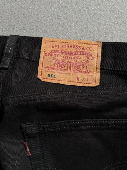 Levi’s 501 Black Made in USA 32 x 30