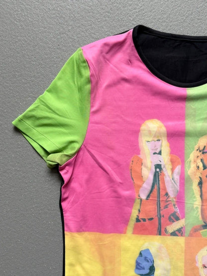 Y2K Indie Baby Tee Small Pop Art