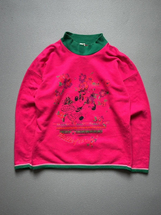 Vintage 80s Minnie Mouse Sweatshirt Large Ladies