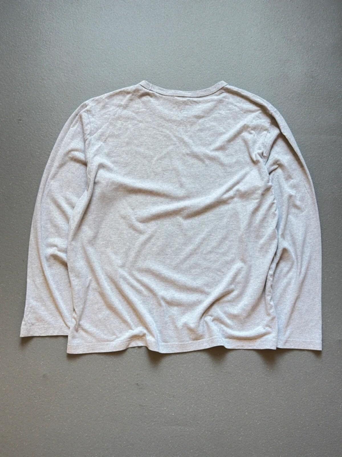 Champion Long Sleeve Basic Blank Grey T Shirt 2XL