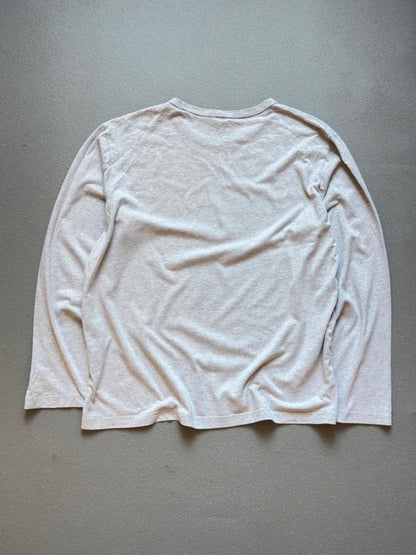 Champion Long Sleeve Basic Blank Grey T Shirt 2XL