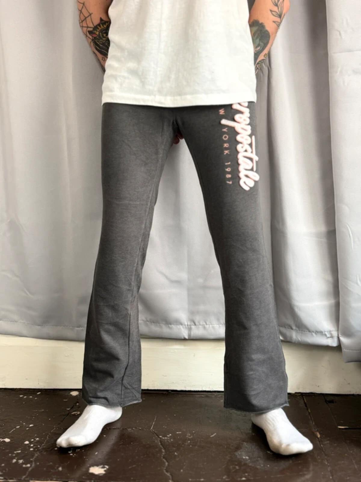 Aeropostale Y2K Bootcut Jogging Bottoms Medium Ladies