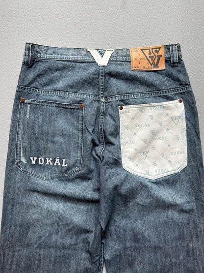 Vokal Baggy Hip Hop Jeans 34” Y2K