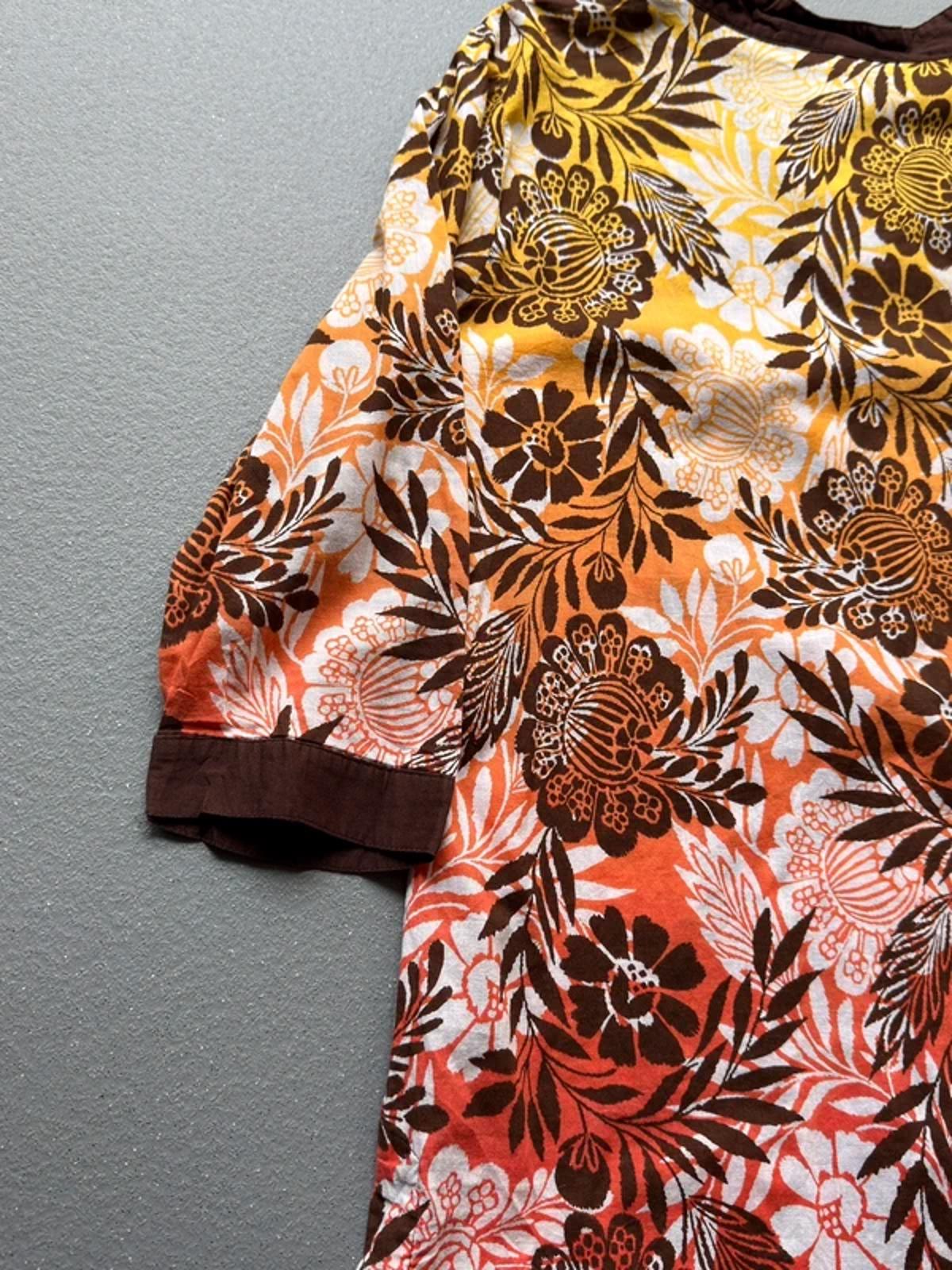 Y2K Boho Floral Smock Shirt XL
