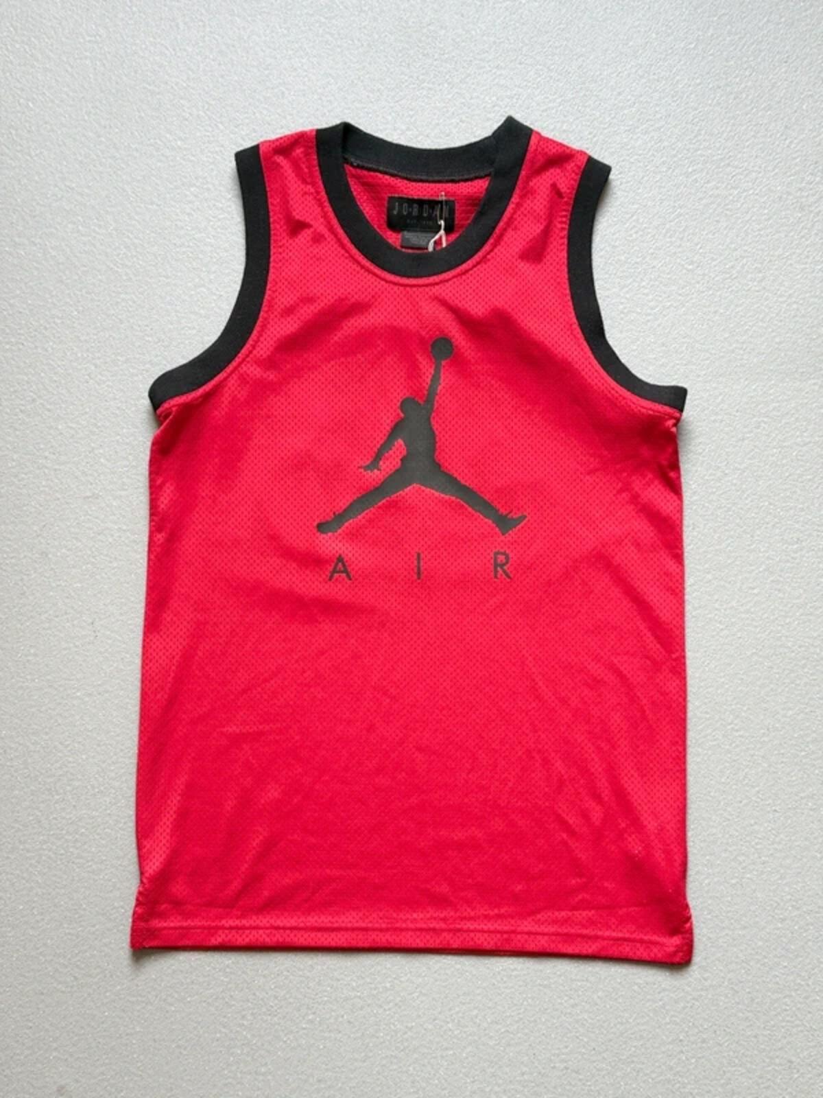 Air Jordan Red Black Basketball Jersey Small