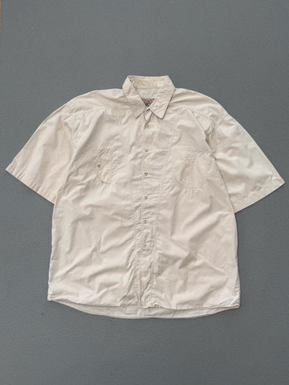 80s Vintage Utility Shirt Short Sleeve XL
