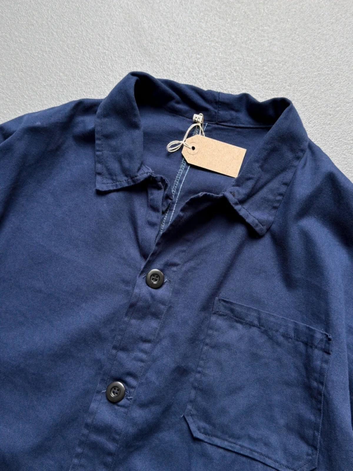 Navy French Work Jacket XL Vintage