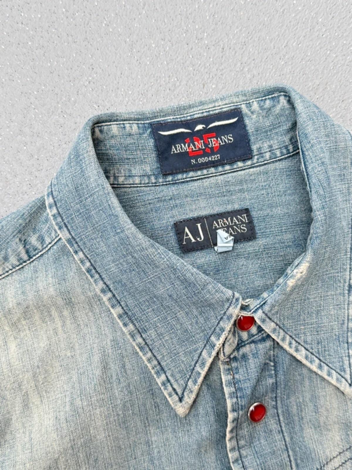 Armani 2000s Denim Shirt Large