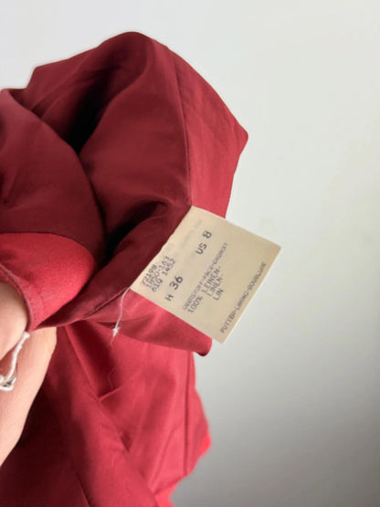 Bogner Linen Red Blazer Jacket 12