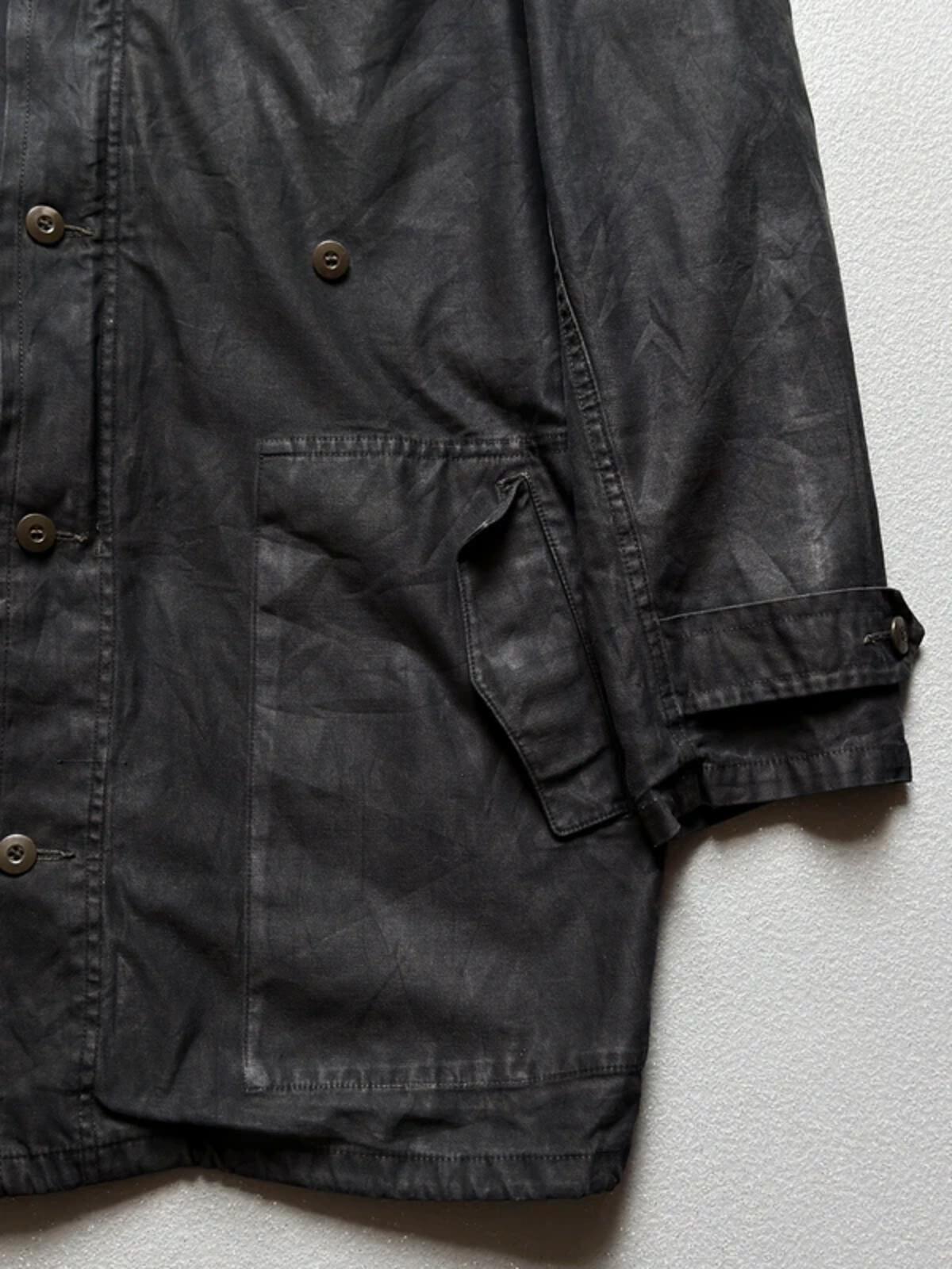 80s Black German Military Parka Large