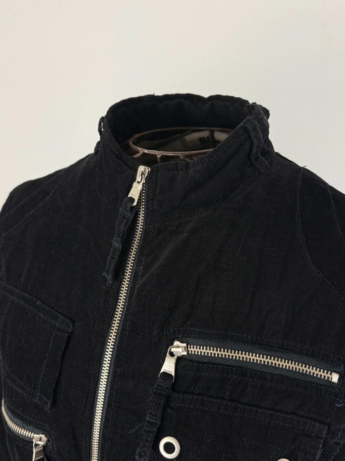 Cropped Corduroy Jacket Y2K Large