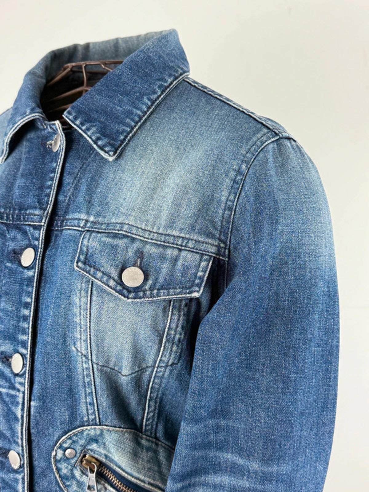 Miss Sixty Denim Utility Jacket Medium Y2K