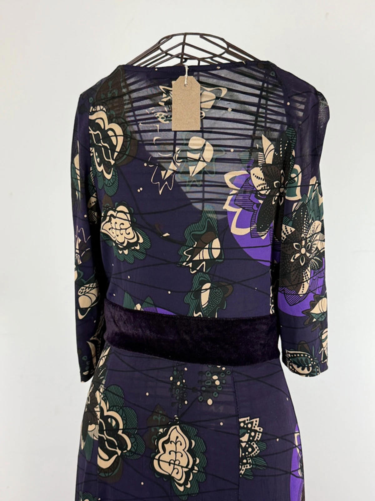 Sandro Ferroni Purple Mandala Pattern Dress Medium