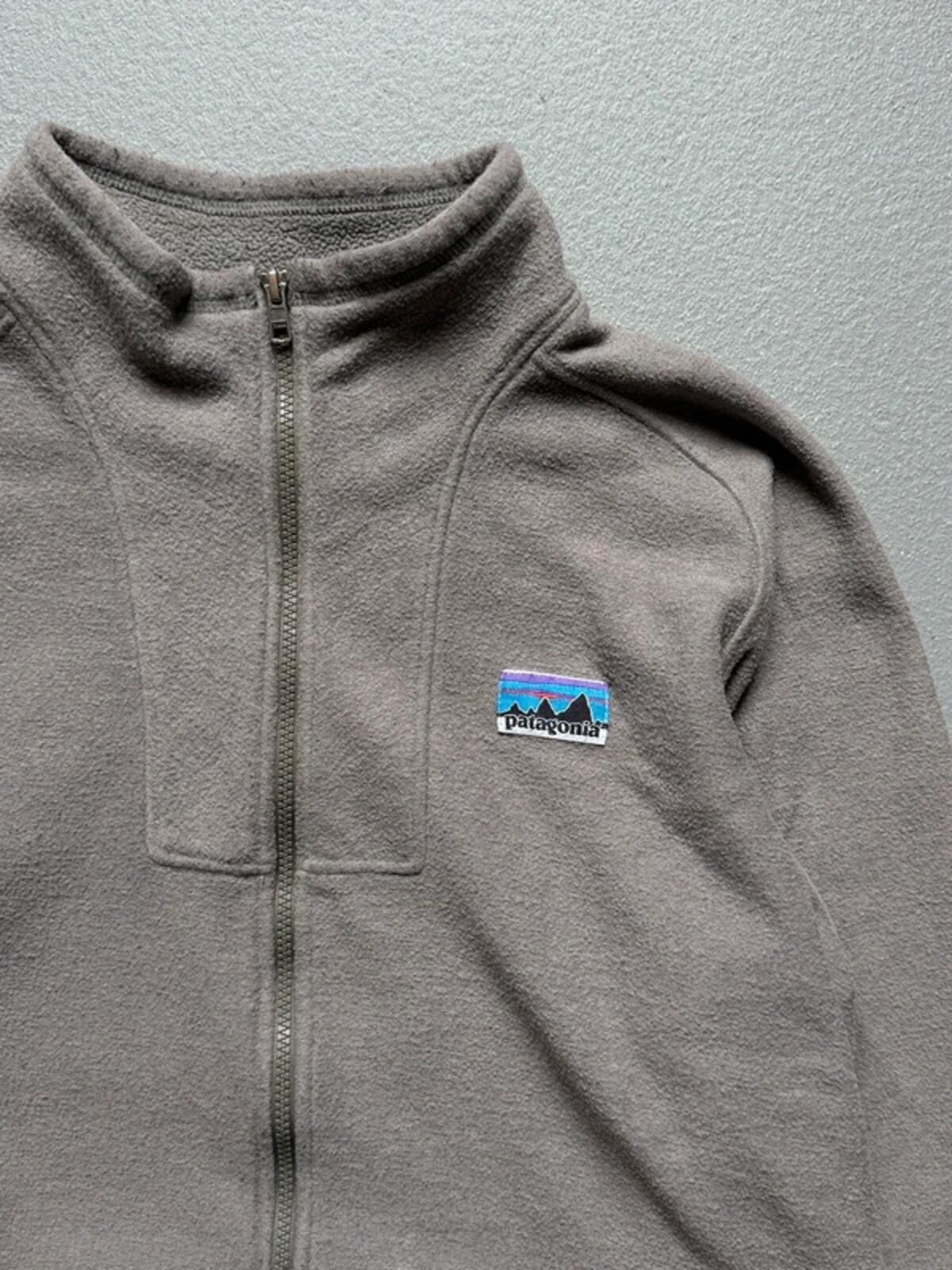 Patagonia Vintage 90s Fleece Zip Up Large Grey Made in USA