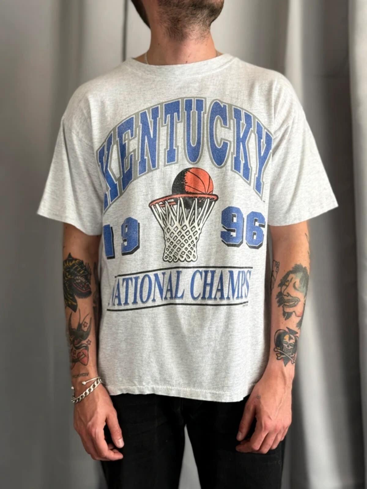 Vintage Single Stitch Kentucky Basketball T Shirt Large