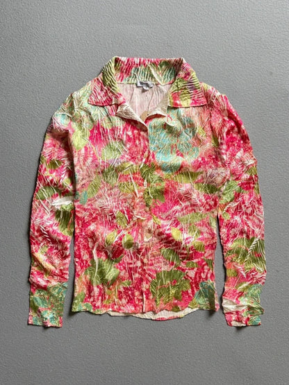 Komarov Top Blouse Shirt Small Y2K