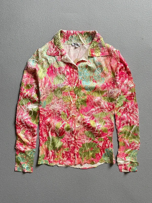 Komarov Top Blouse Shirt Small Y2K