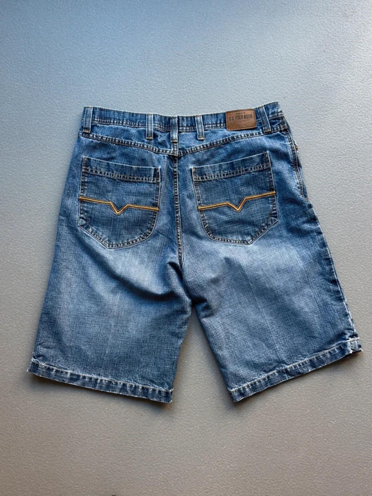 US Polo Assn Baggy Denim Shorts 38”