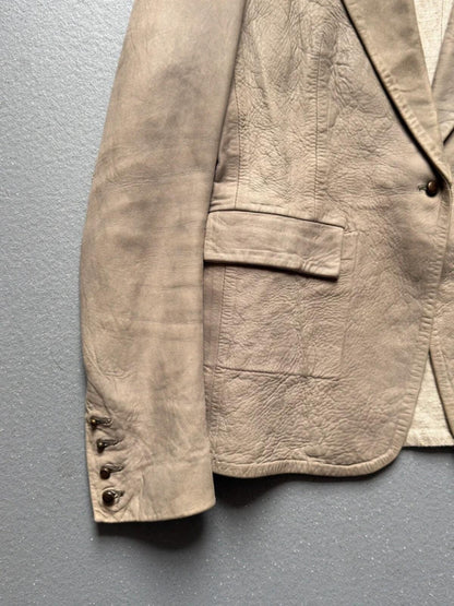 Isaac Sellam Experience Lambskin Leather Blazer Jacket 38 / UK 10