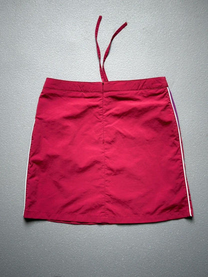 Y2K Sporty Nylon Mini Skirt Medium 28”