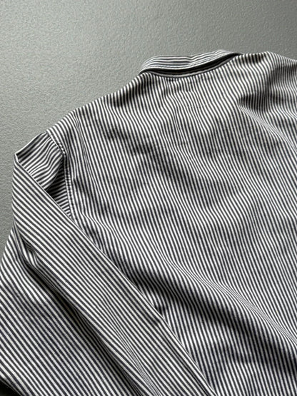 Replay 80s Railroad Stripe Chore Shirt Medium