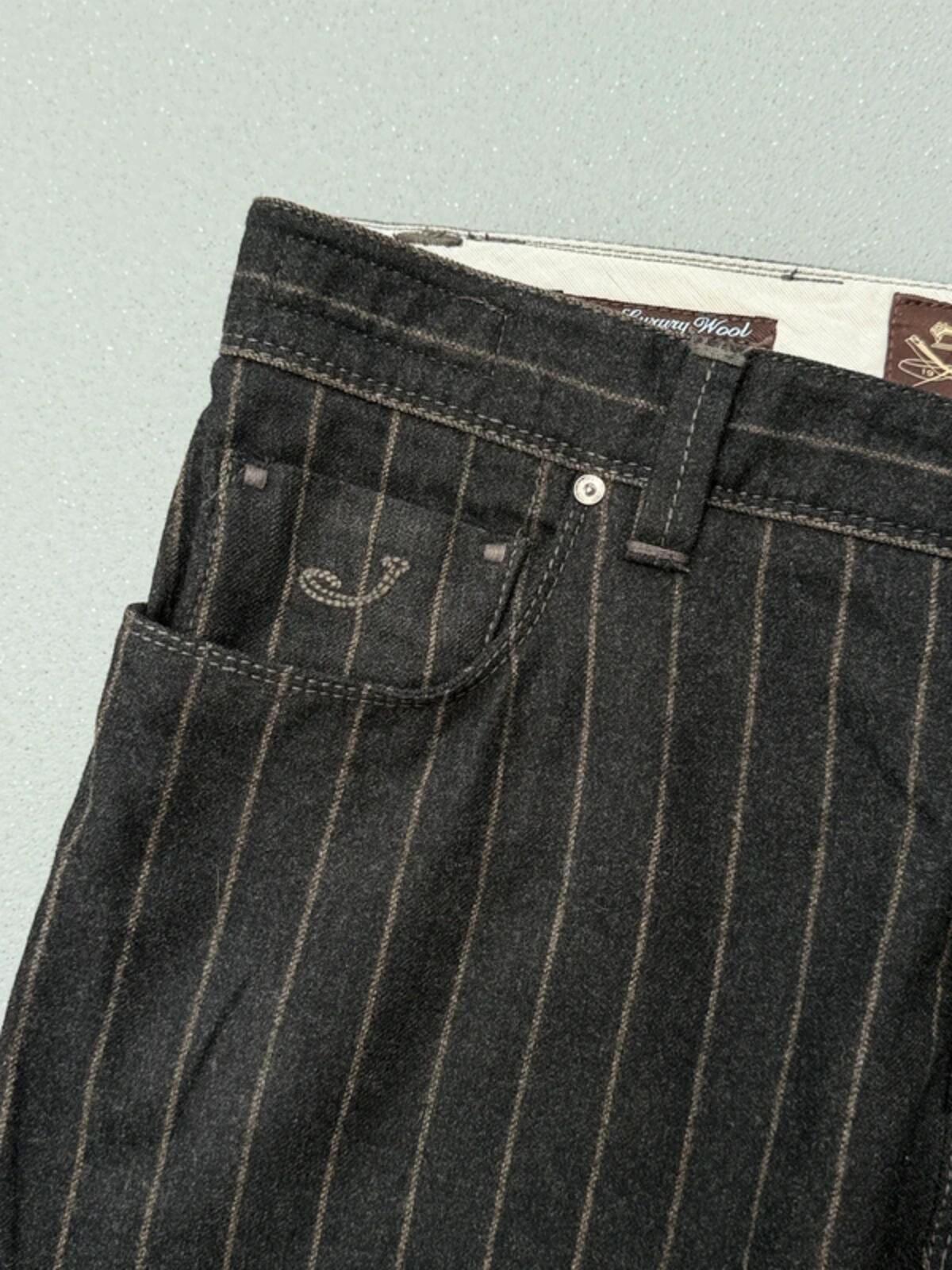 Jacob Cohen Luxury Wool Pinstripe Trousers 38”